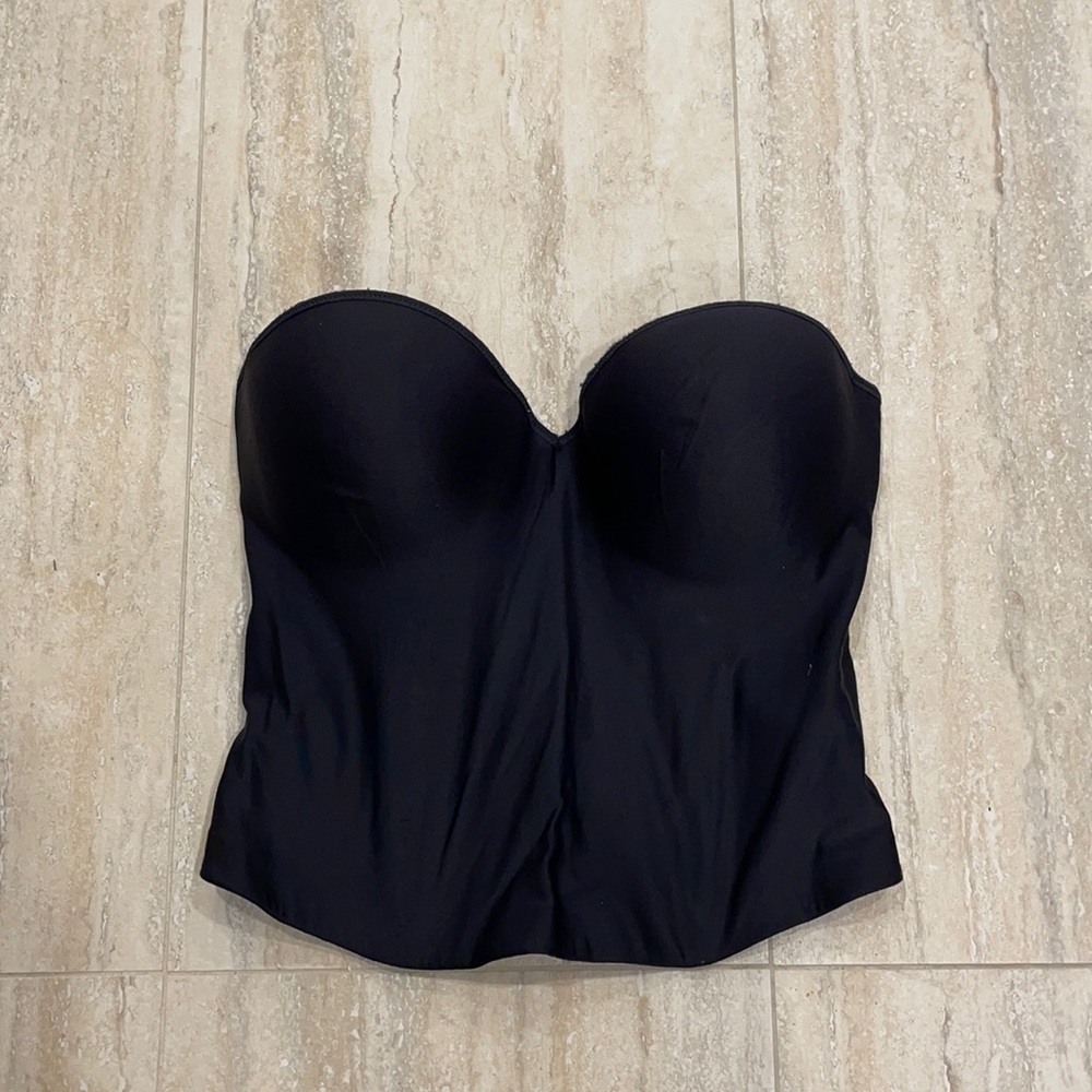 Lillyette Black Bustier/ Strapless bra-Size 36D